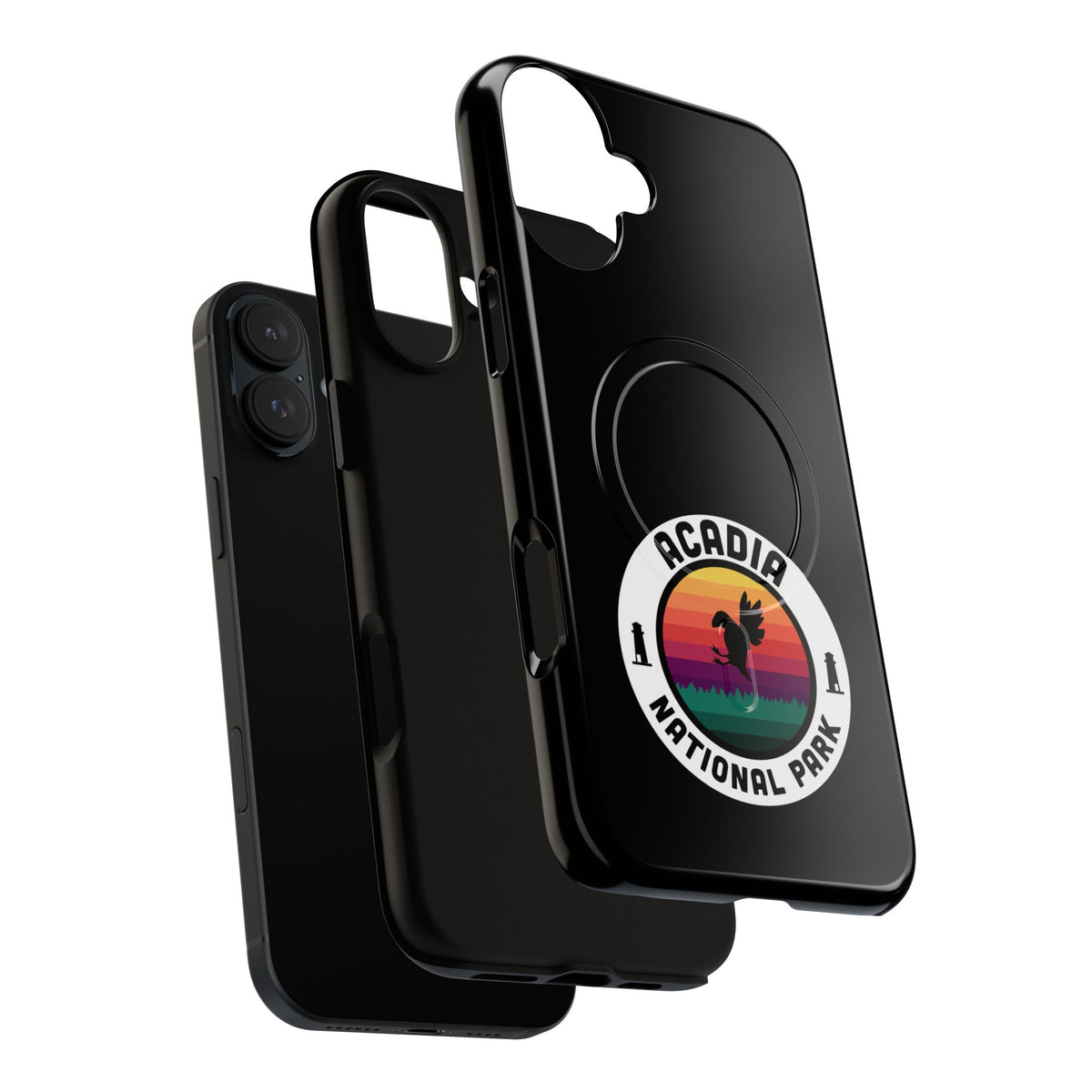 Acadia National Park iPhone Case with MagSafe - Round Emblem Design