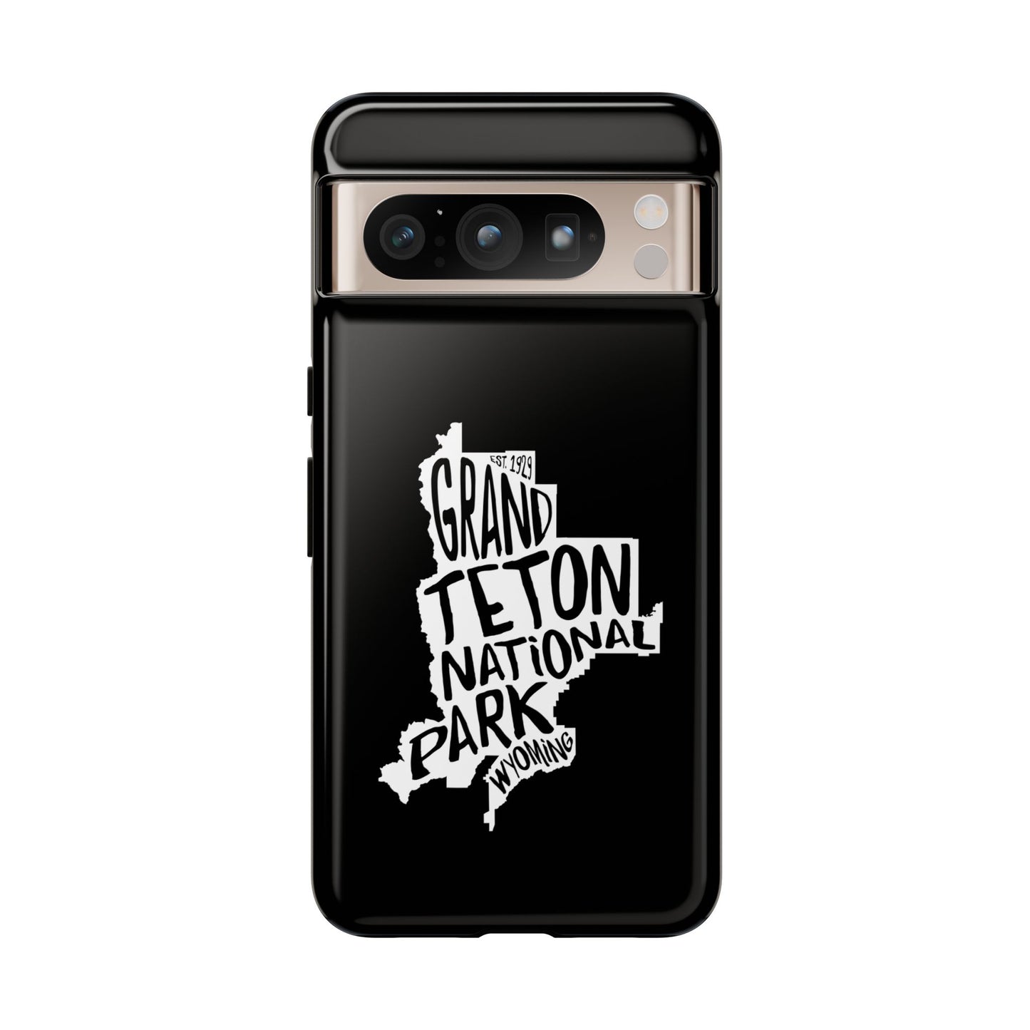 Grand Teton National Park Phone Case - Map Design