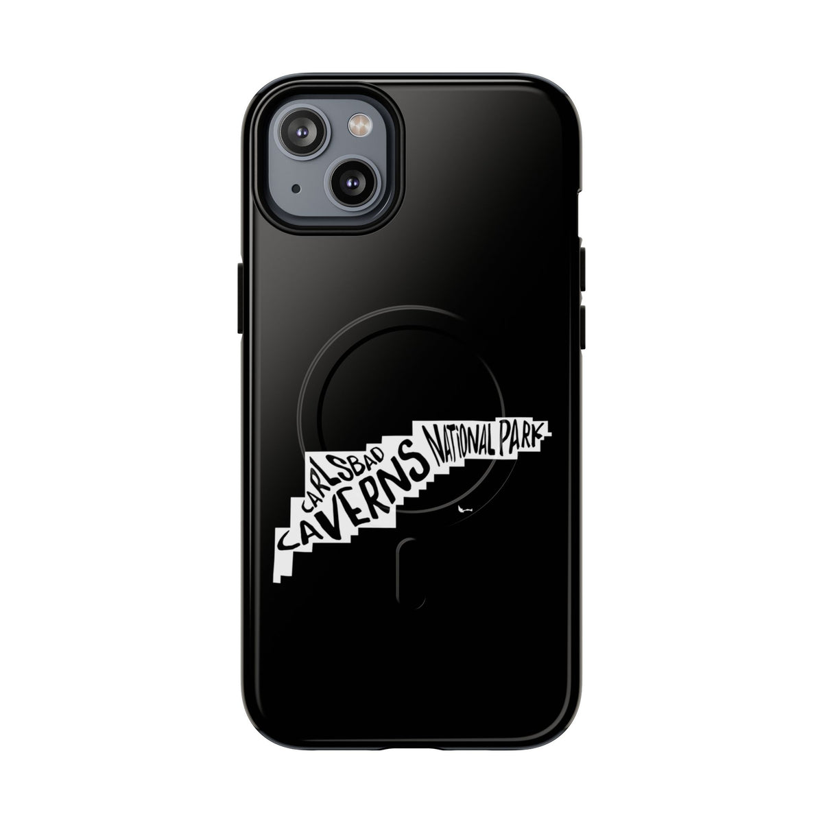 Carlsbad Caverns National Park iPhone Case with MagSafe - Map Design