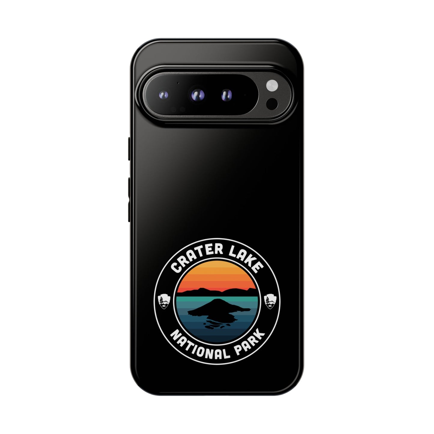 Crater Lake National Park Phone Case - Round Emblem Design