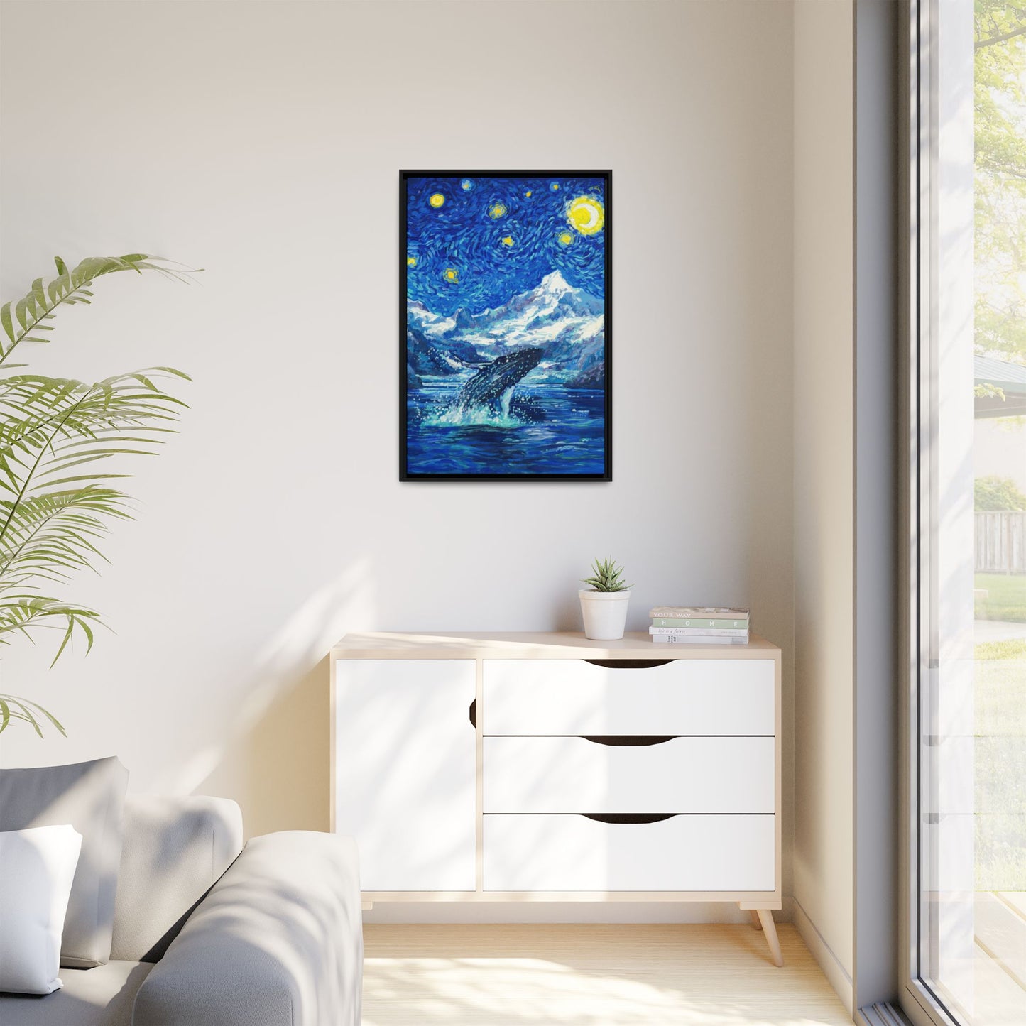 Glacier Bay National Park Framed Canvas - The Starry Night