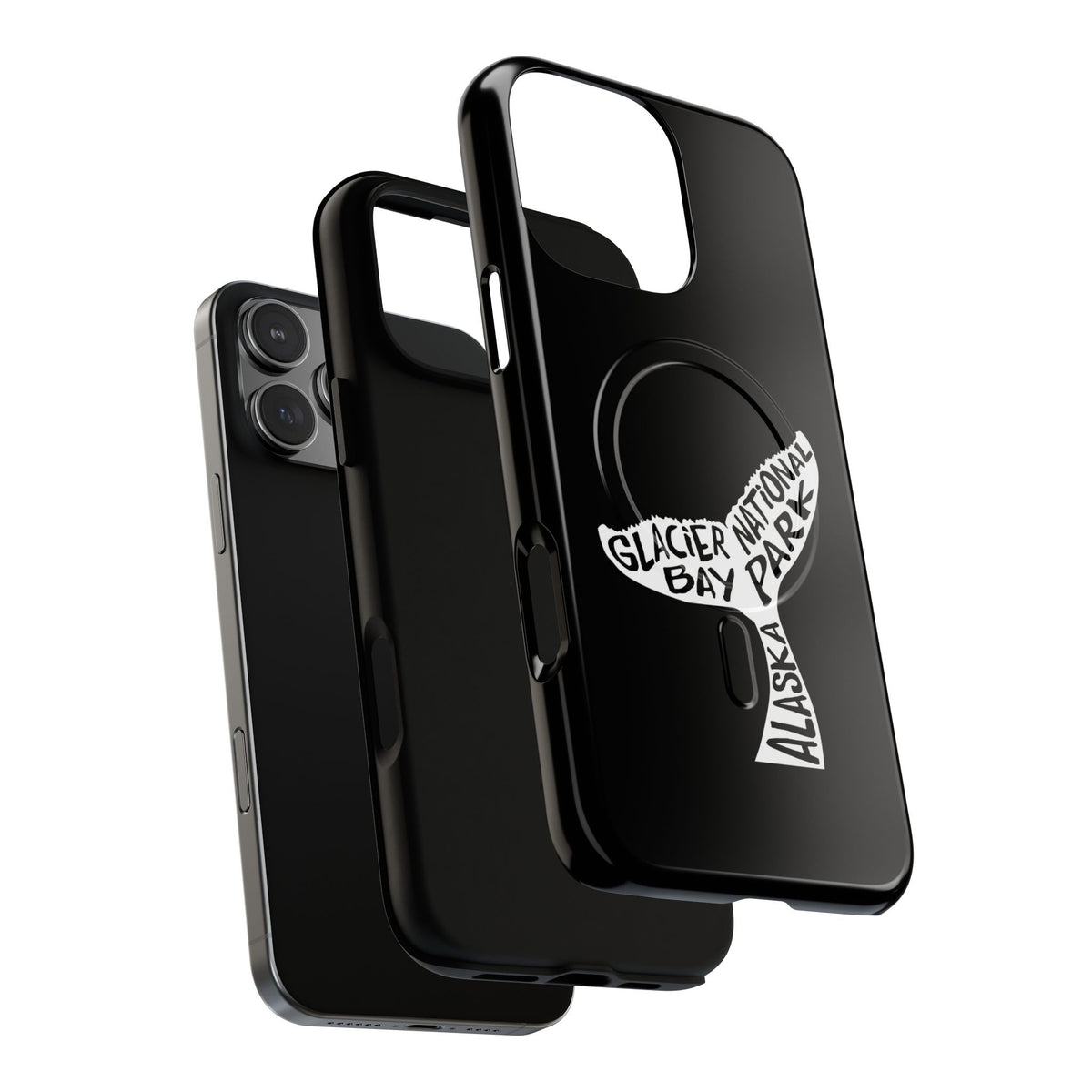Glacier Bay National Park iPhone Case with MagSafe - Humpback Whale Tail Design