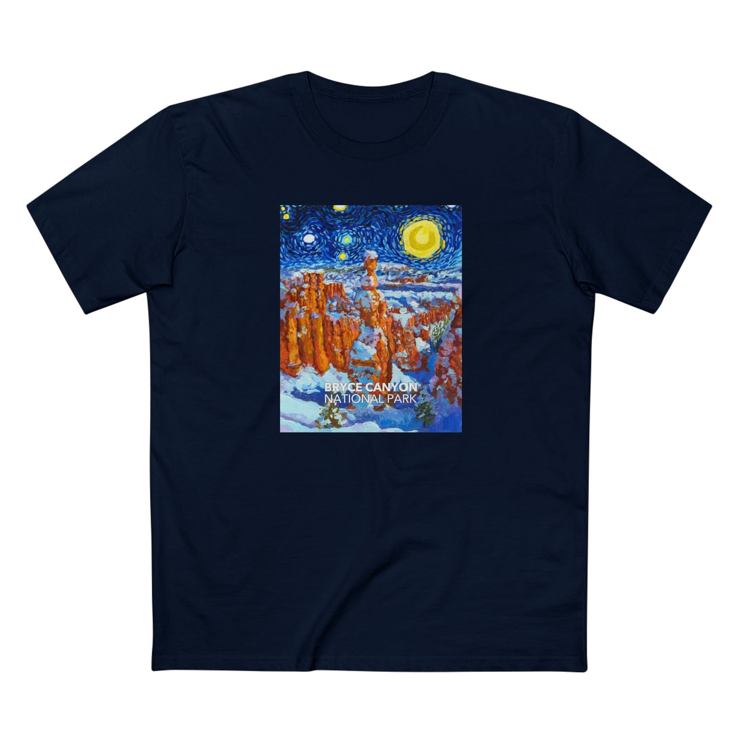 Bryce Canyon National Park T-Shirt - The Starry Night in Navy