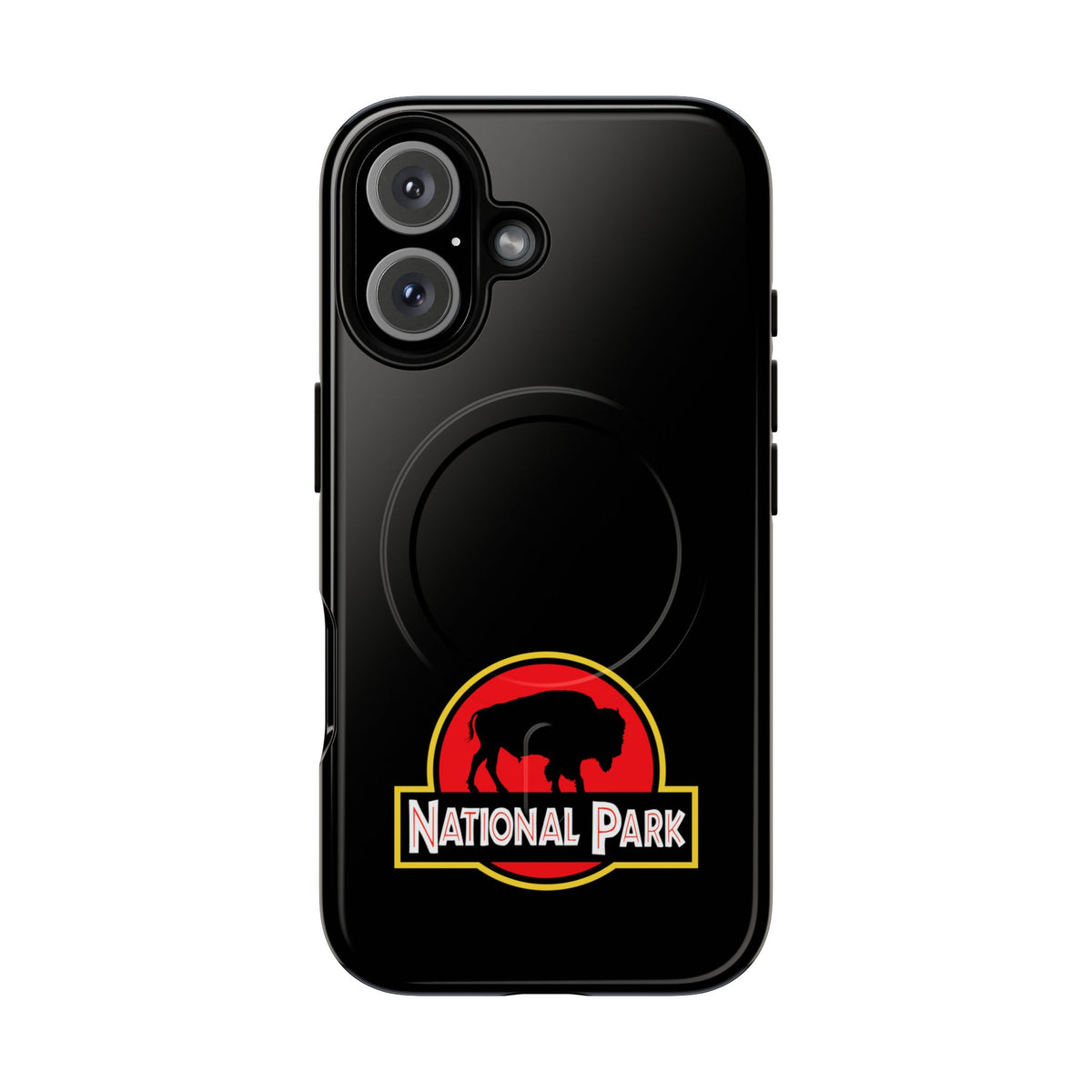 Bison National Park iPhone Case with MagSafe - Parody Logo
