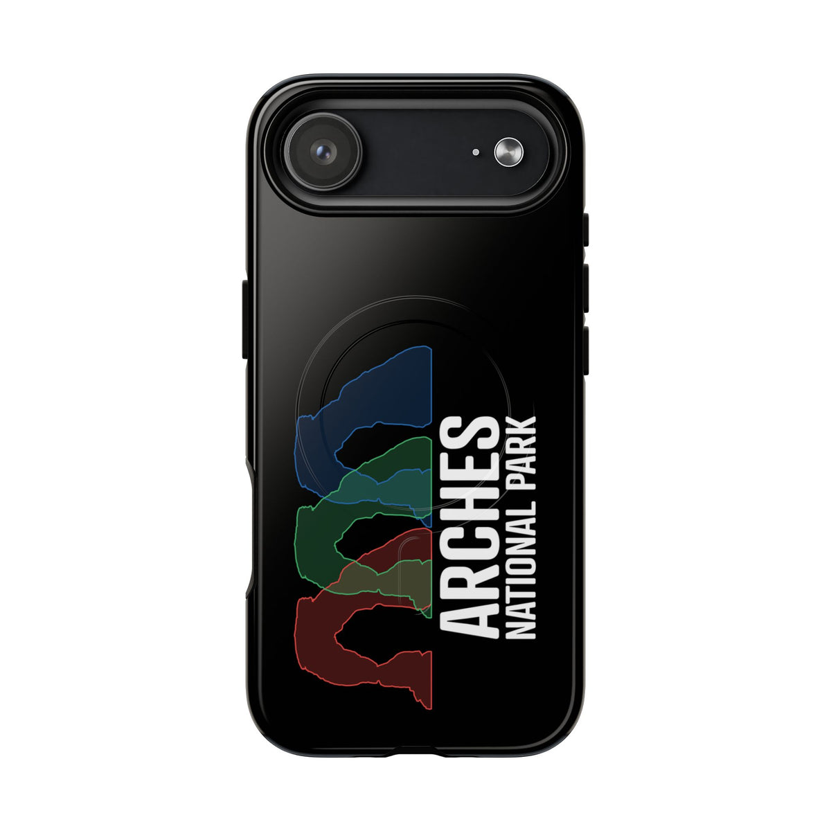 Arches National Park iPhone Case with MagSafe - Delicate Arch Histogram Design