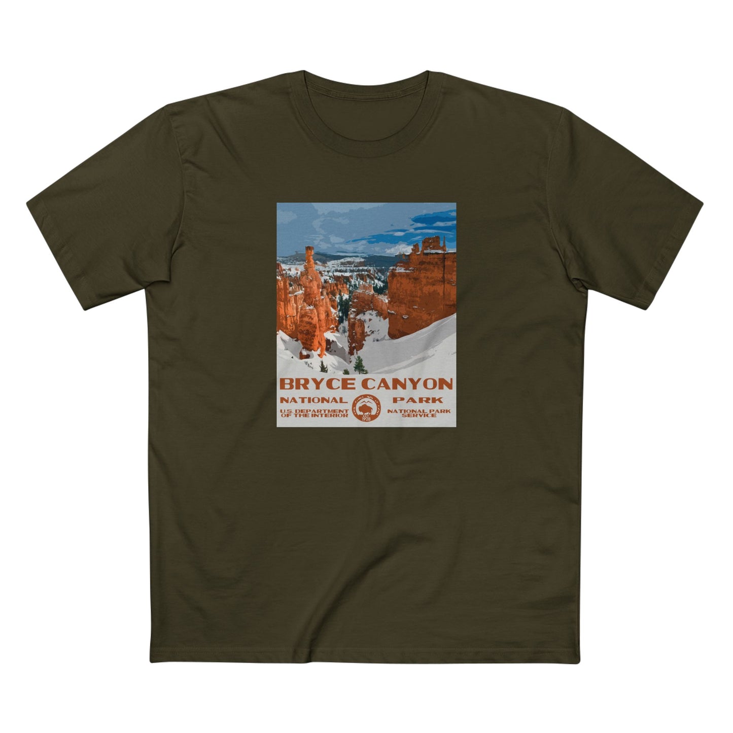 Bryce Canyon National Park T-Shirt in Army
