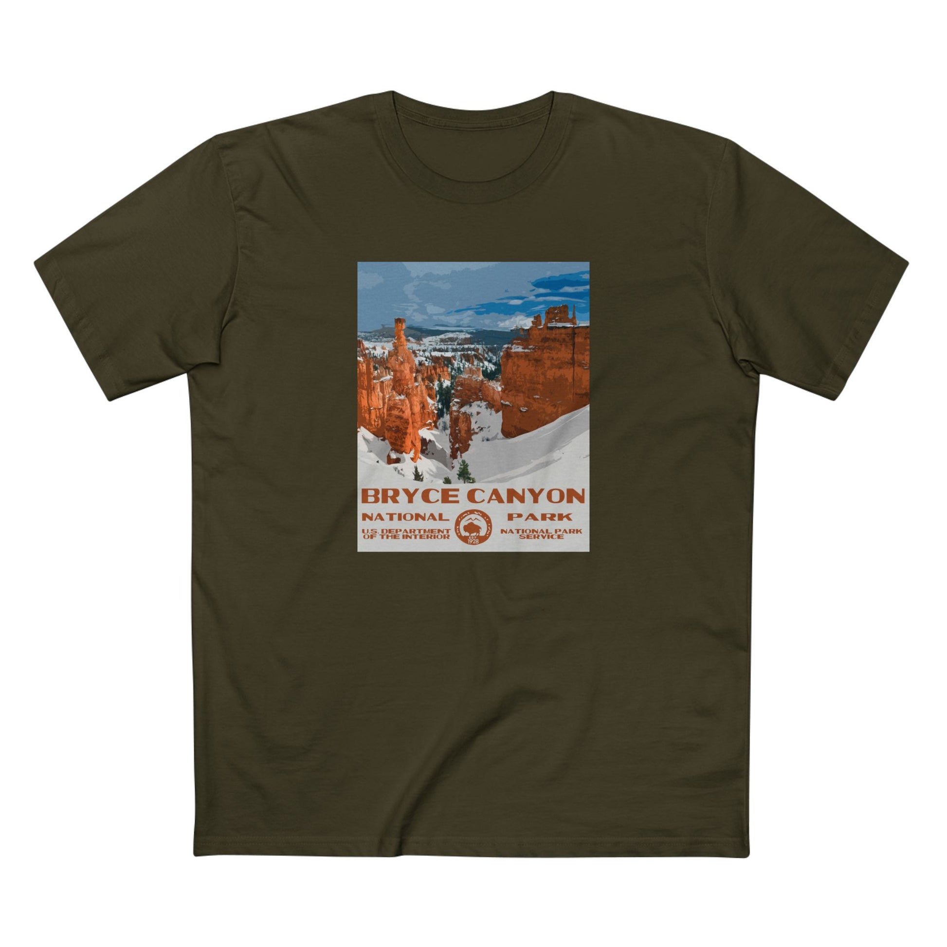 Bryce Canyon National Park T-Shirt in Army