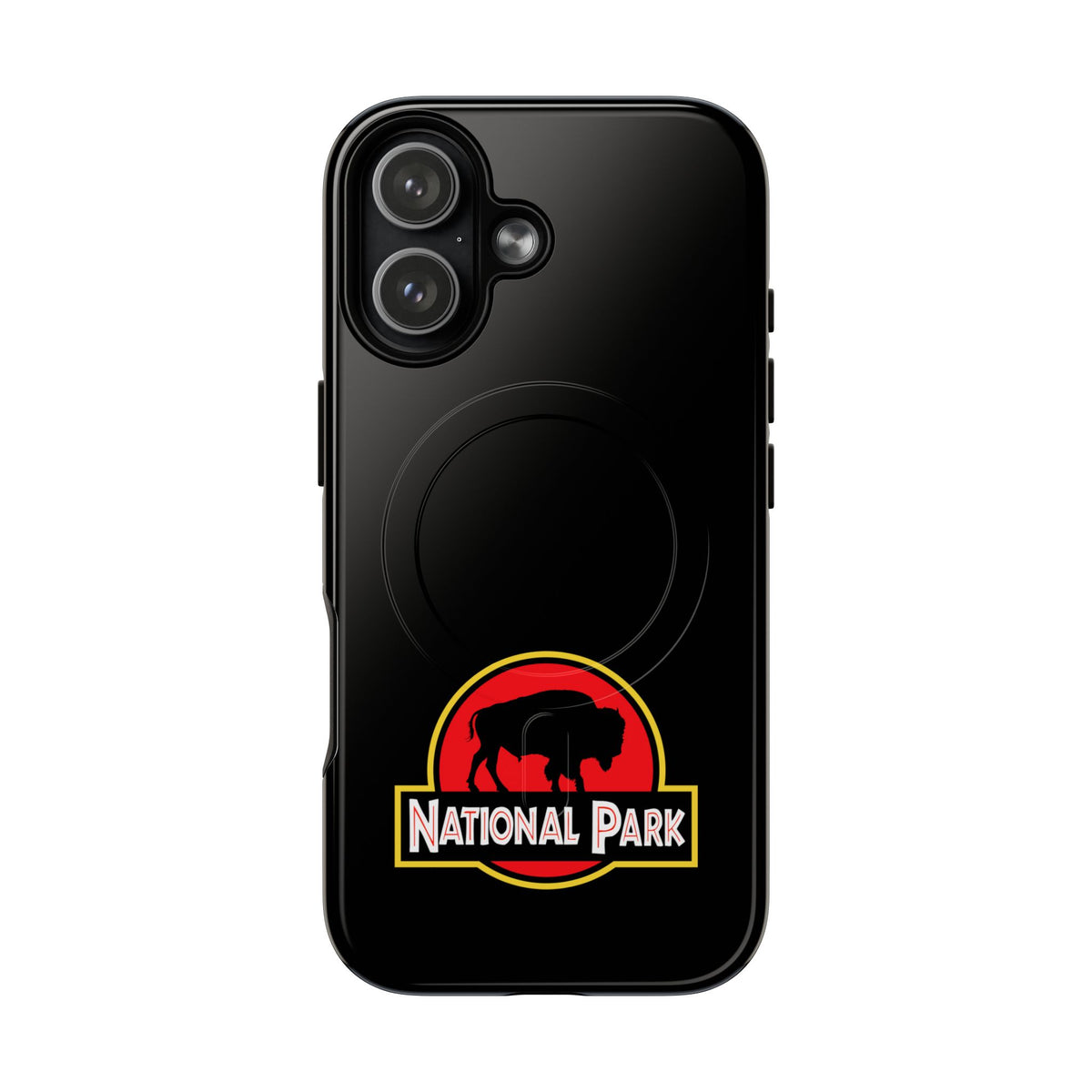 Bison National Park iPhone Case with MagSafe - Parody Logo