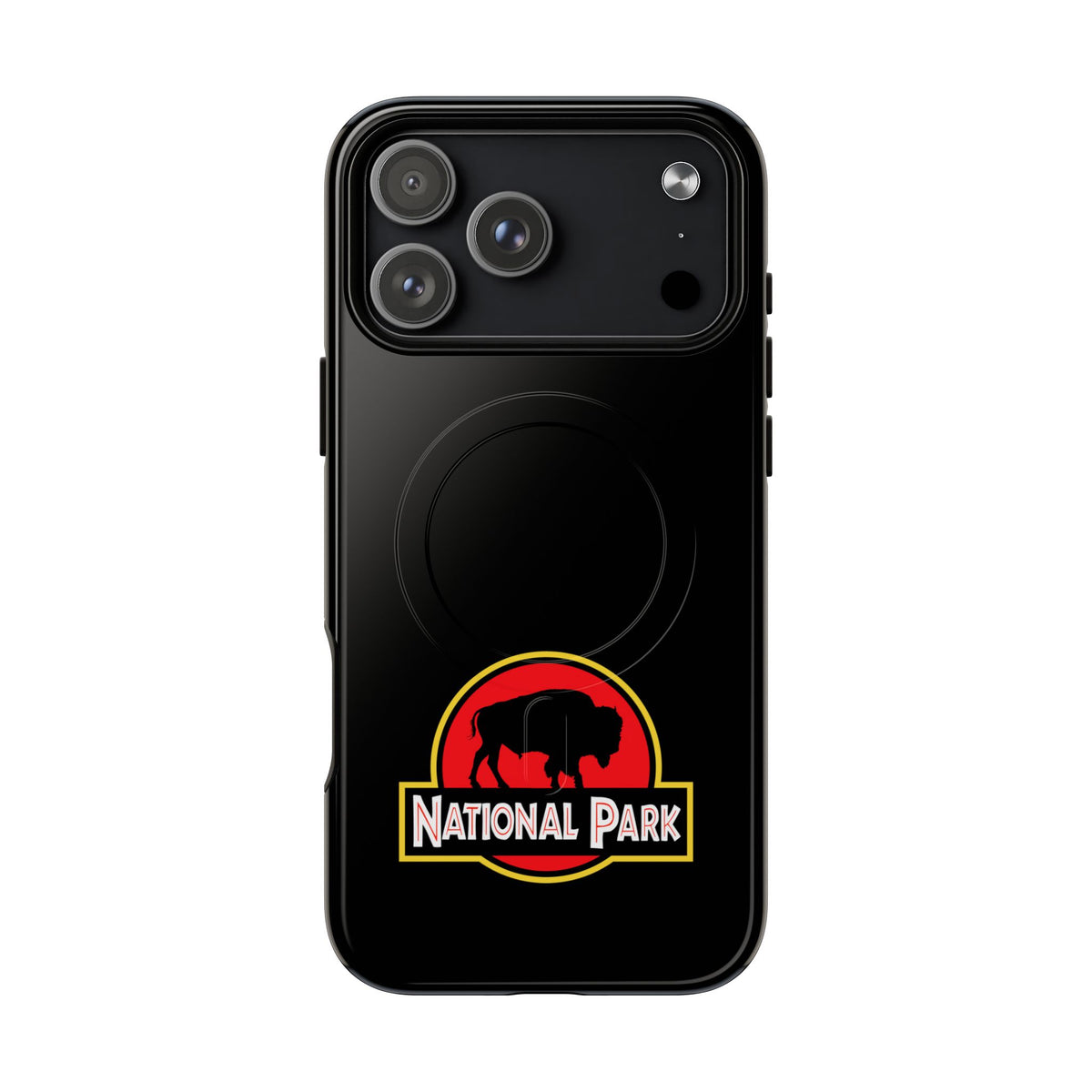 Bison National Park iPhone Case with MagSafe - Parody Logo