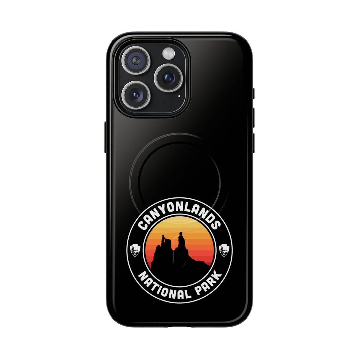 Canyonlands National Park iPhone Case with MagSafe - Round Emblem Design