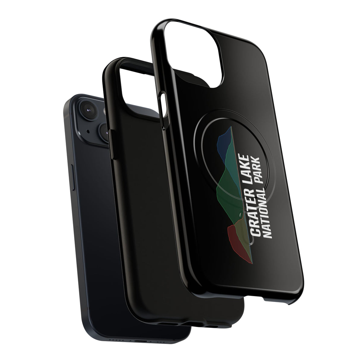 Crater Lake National Park iPhone Case with MagSafe - Histogram Design