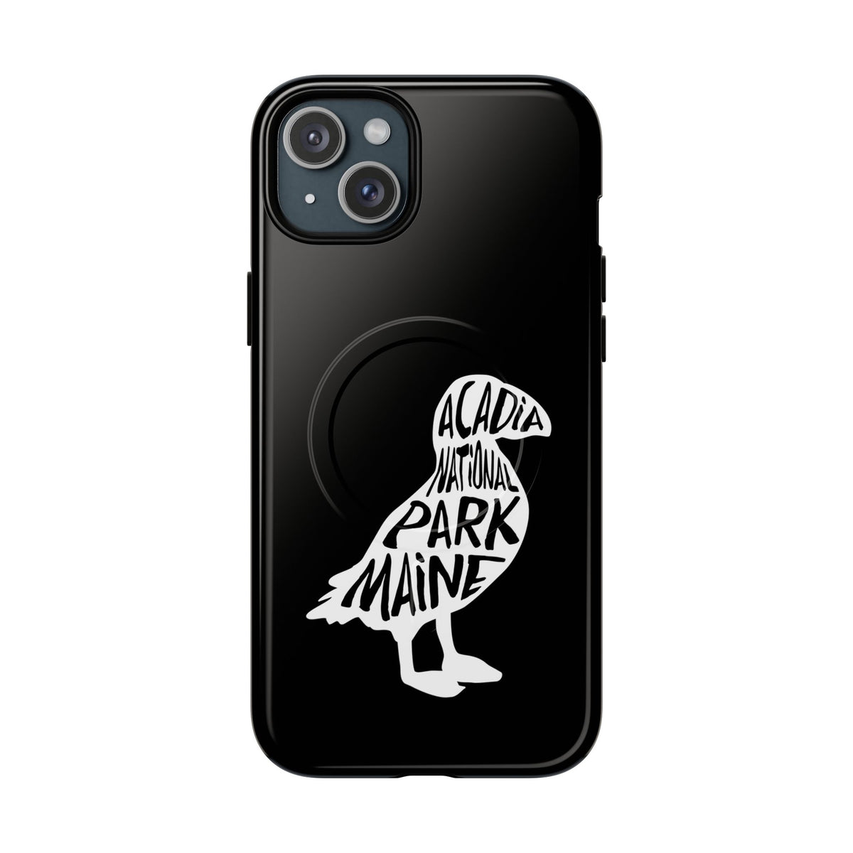Acadia National Park iPhone Case with MagSafe - Puffin Design