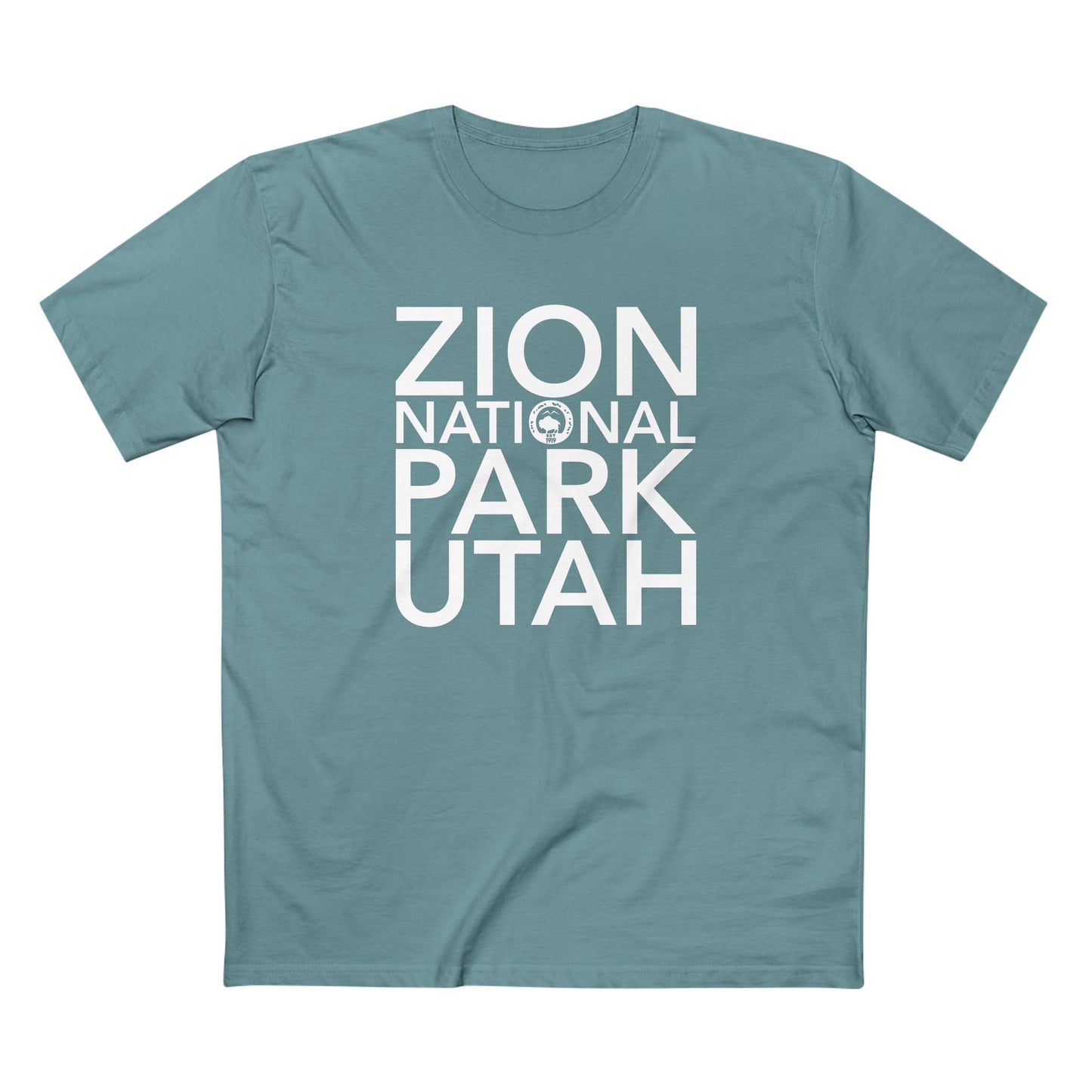 Zion National Park T-Shirt Block Text