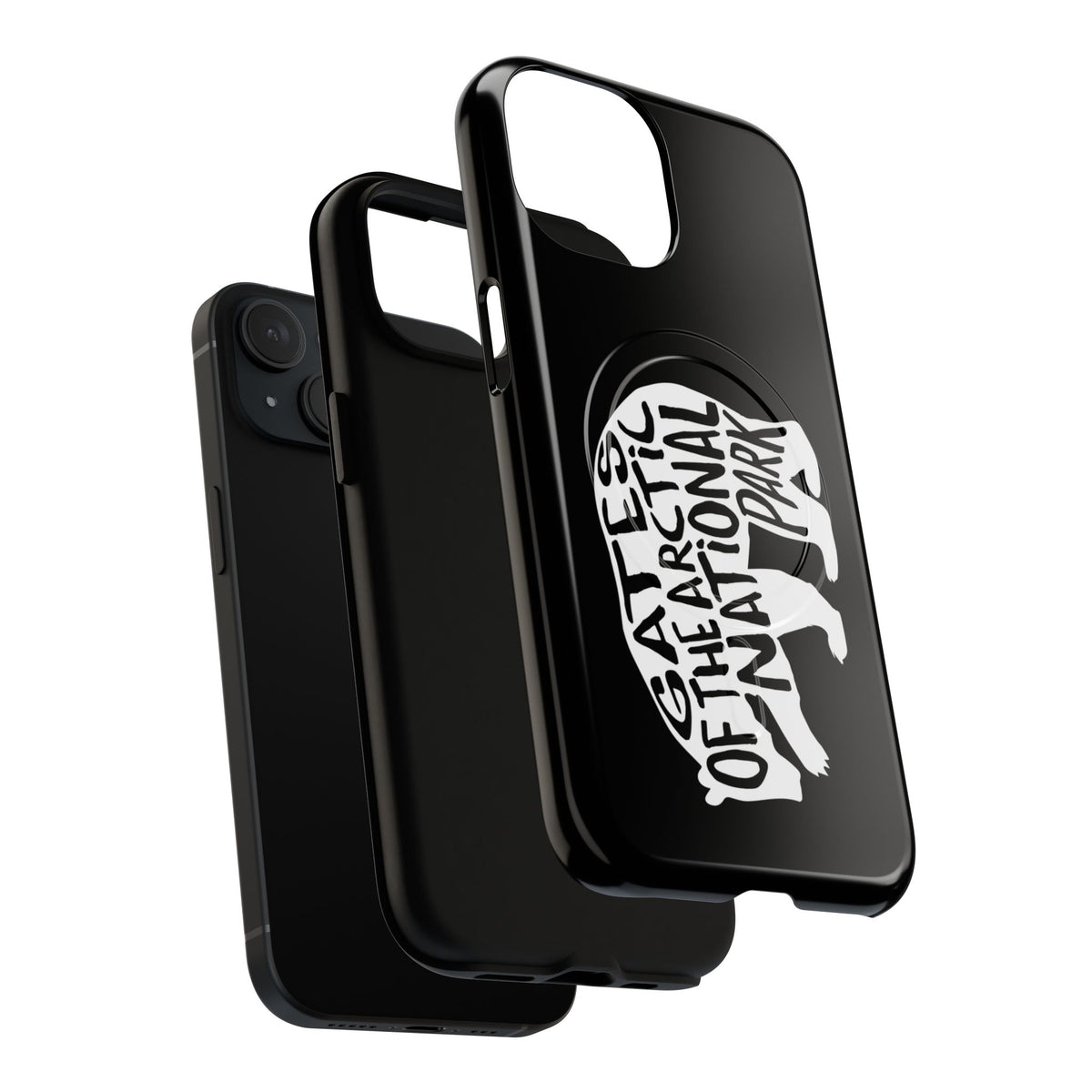 Gates of the Arctic National Park iPhone Case with MagSafe - Grizzly Bear Design