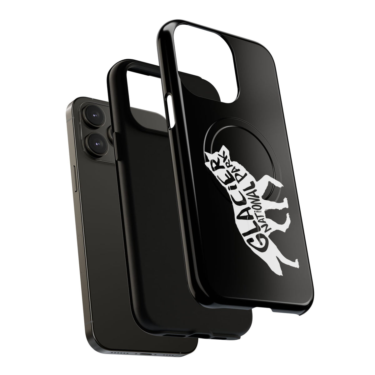 Glacier National Park iPhone Case with MagSafe - Wolf Design