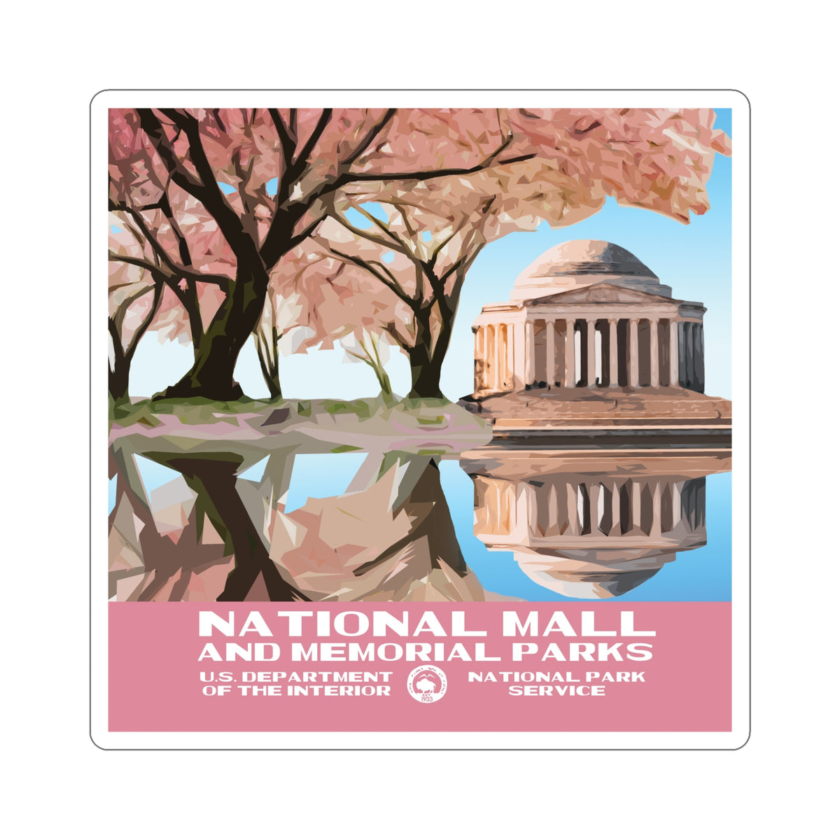 National Mall and Memorial Parks sticker