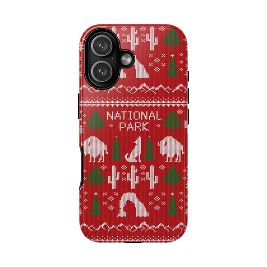 National Park Phone Case - Fair Isle Pattern