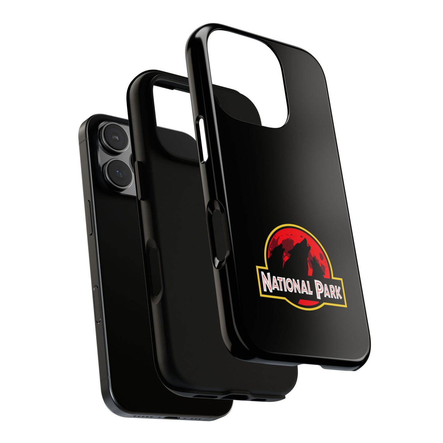 3 Wolf National Park iPhone Case - Parody Logo