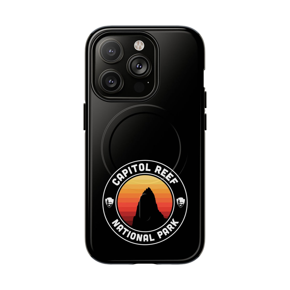 Capitol Reef National Park iPhone Case with MagSafe - Round Emblem Design