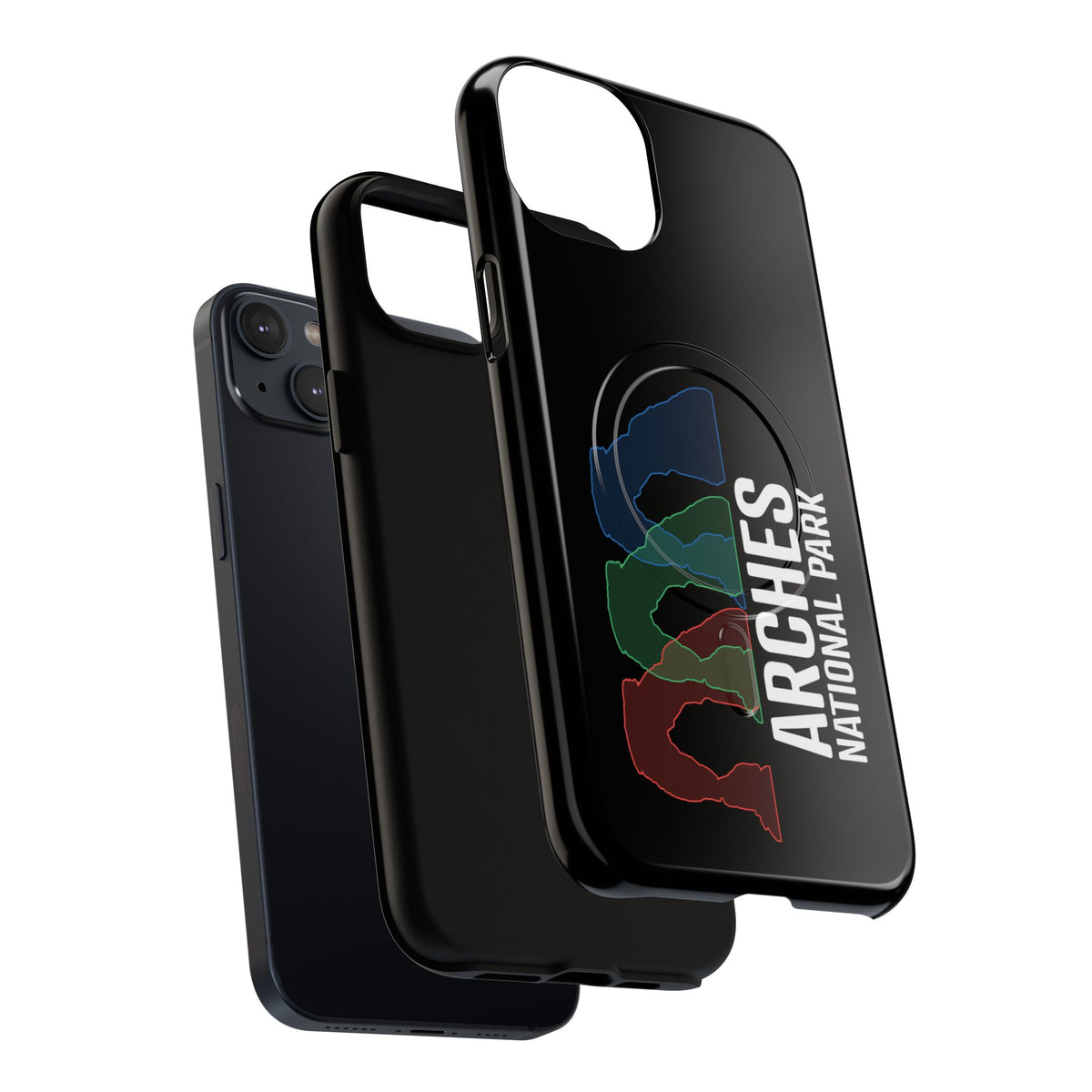 Arches National Park iPhone Case with MagSafe - Delicate Arch Histogram Design