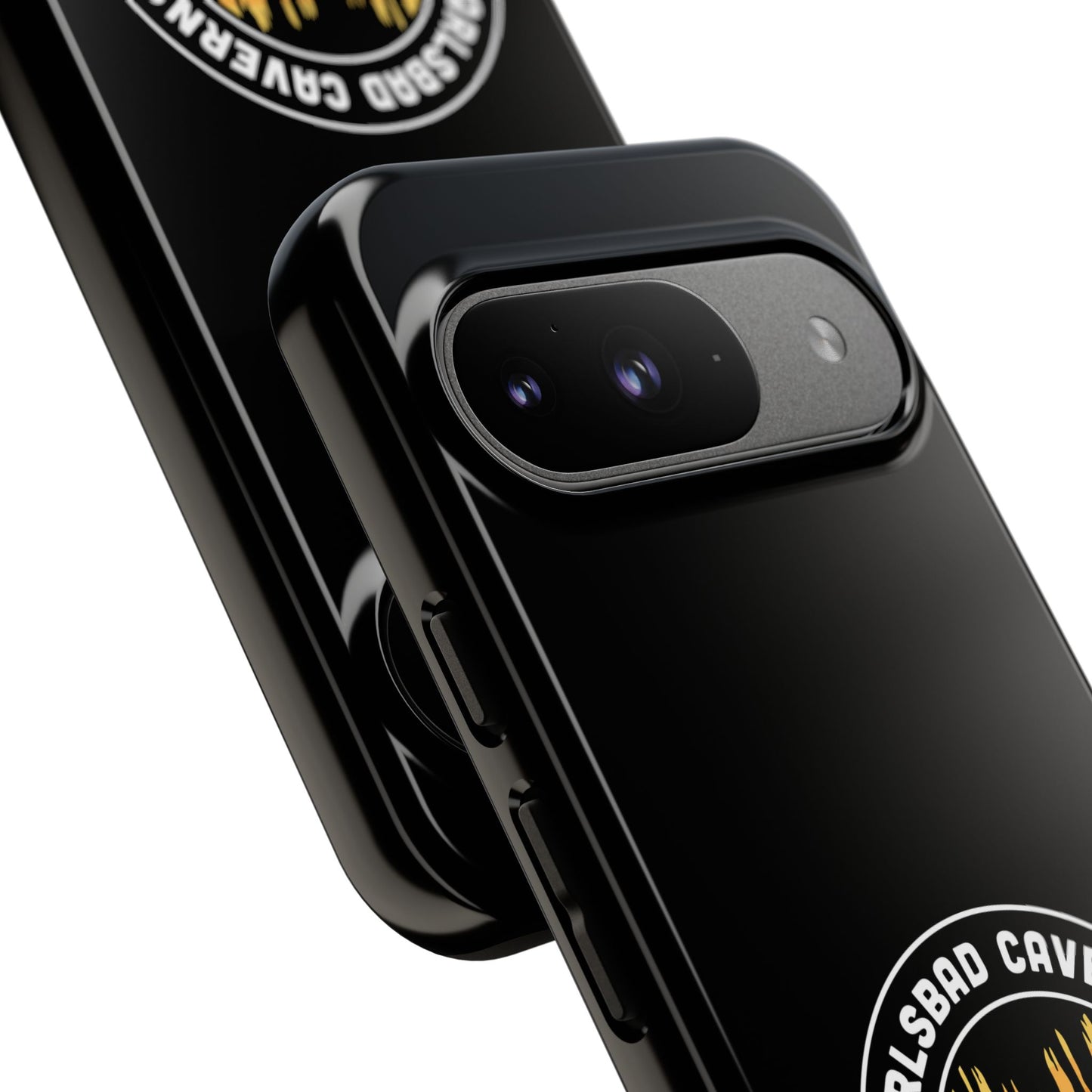 Carlsbad Caverns National Park Phone Case - Orange Round Emblem Design