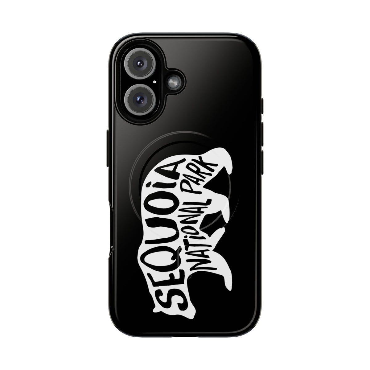 Sequoia National Park iPhone Case with MagSafe - Black Bear Design
