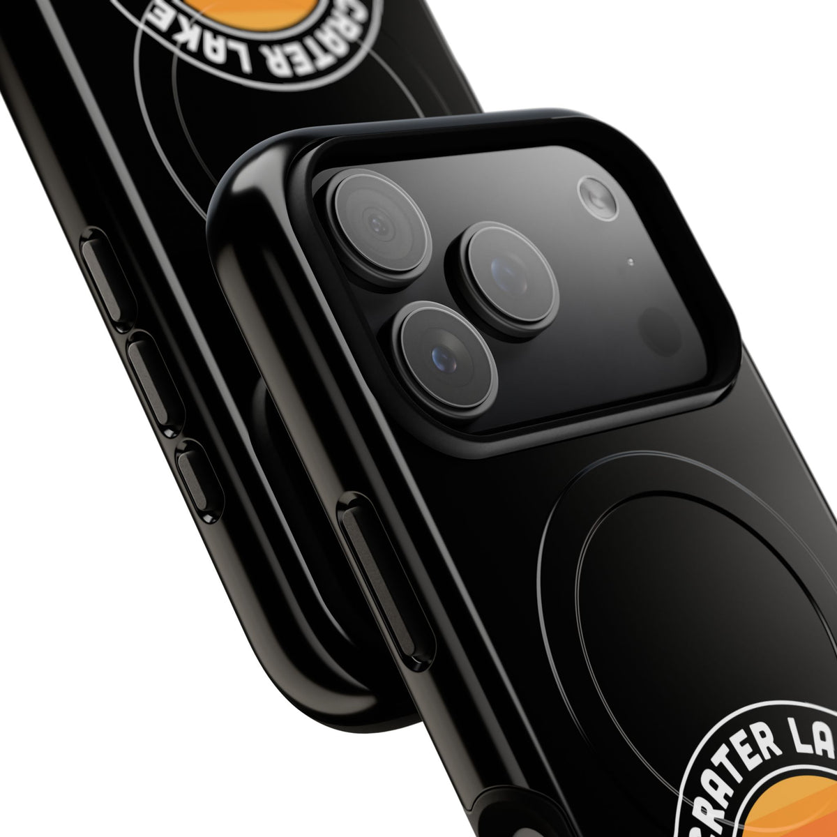 Crater Lake National Park iPhone Case with MagSafe - Round Emblem Design