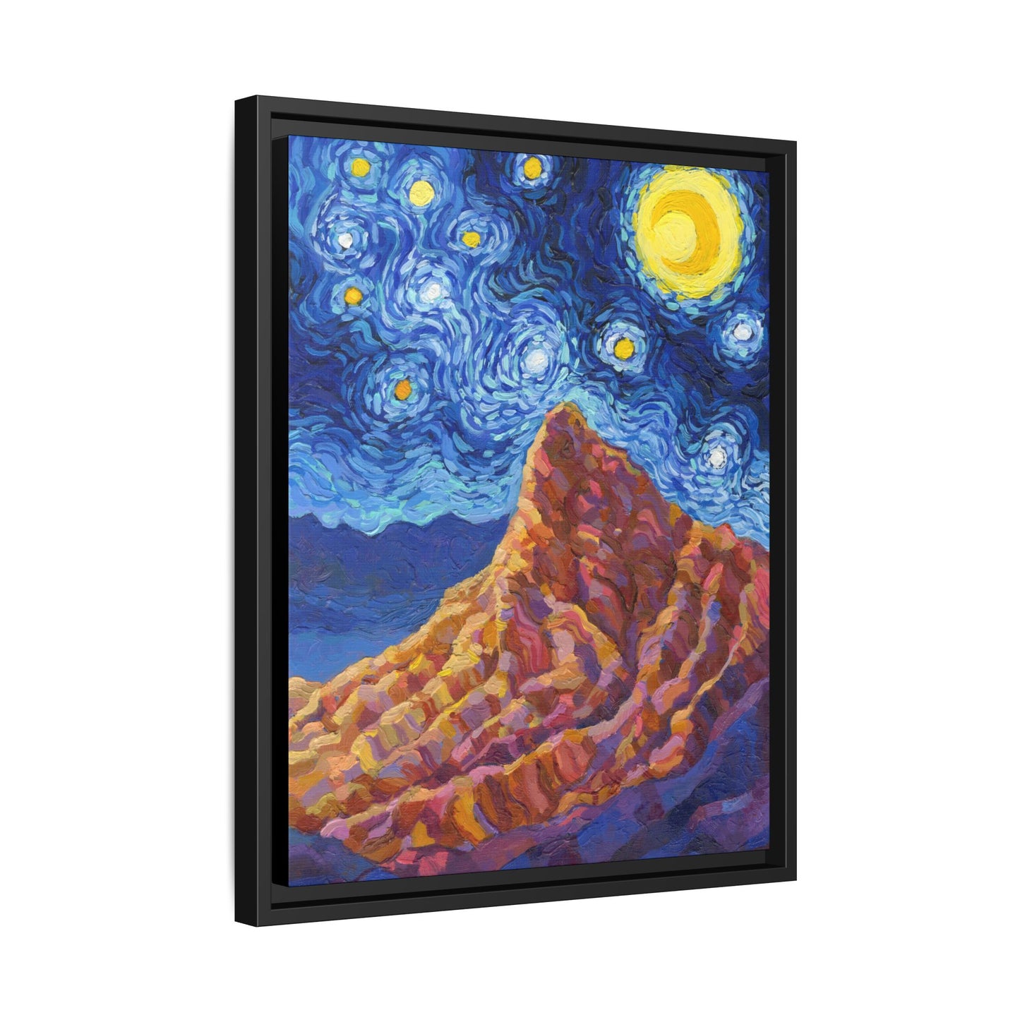 Death Valley National Park Framed Canvas - The Starry Night