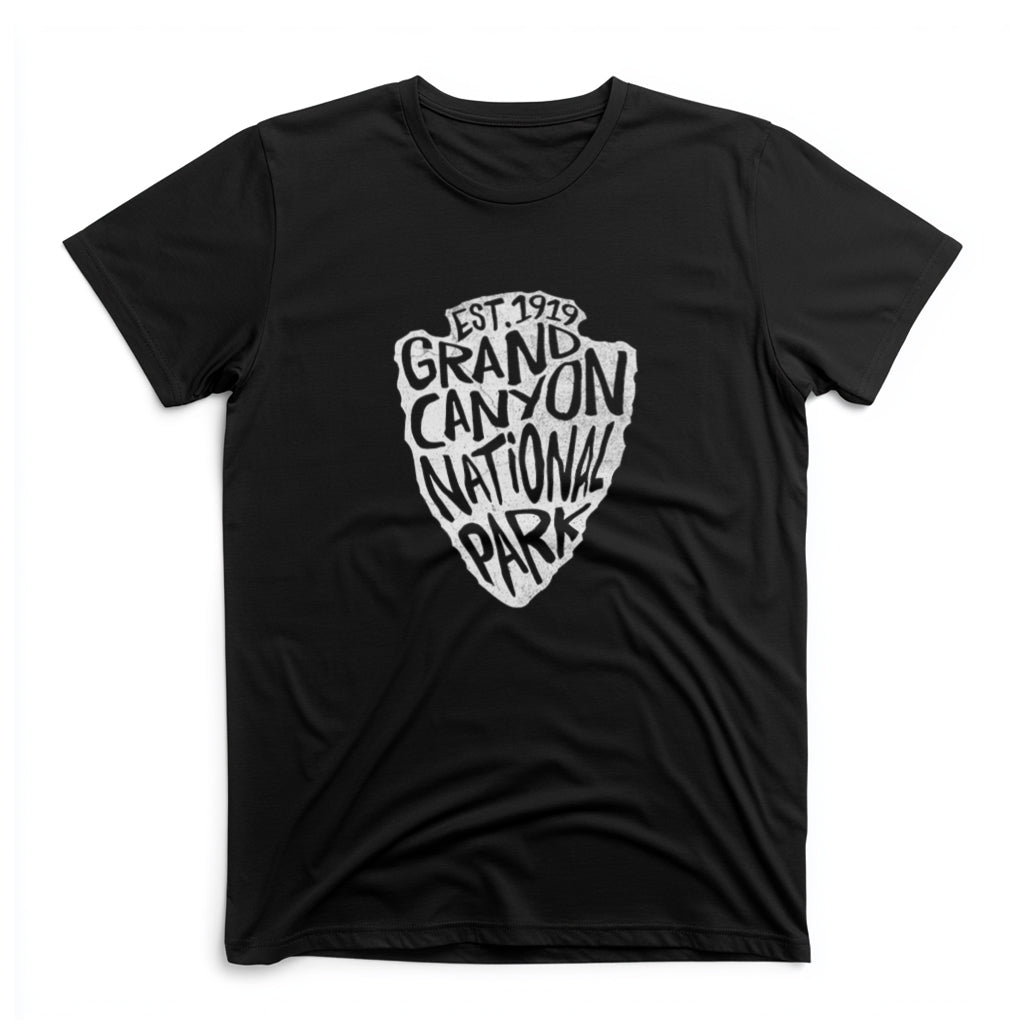 Grand Canyon National Park T-Shirt - Arrowhead Design in Black