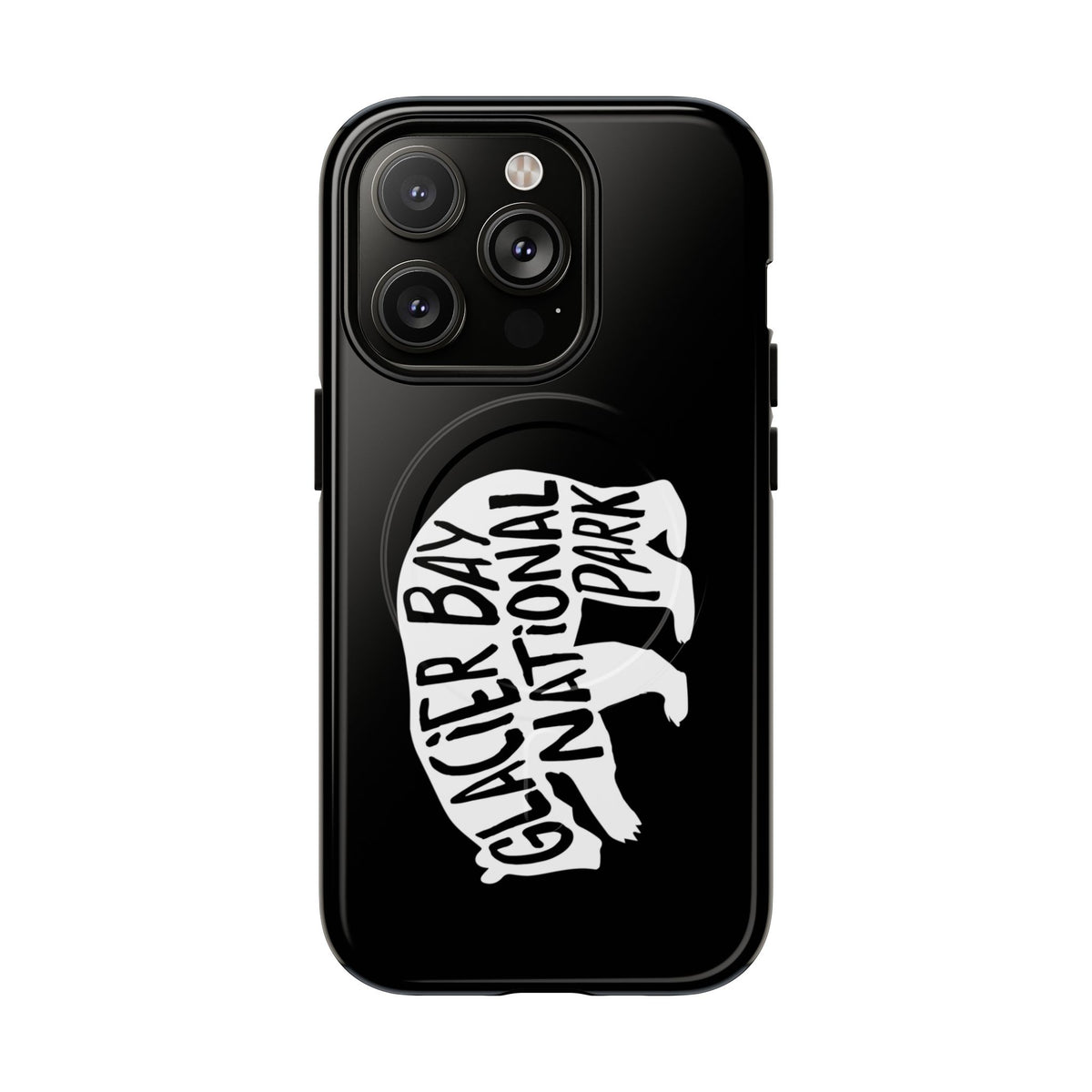 Glacier Bay National Park iPhone Case with MagSafe - Grizzly Bear Design