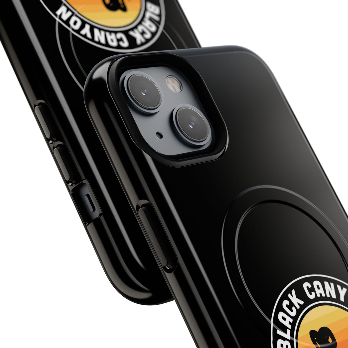 Black Canyon of the Gunnison National Park iPhone Case with MagSafe - Round Emblem Design