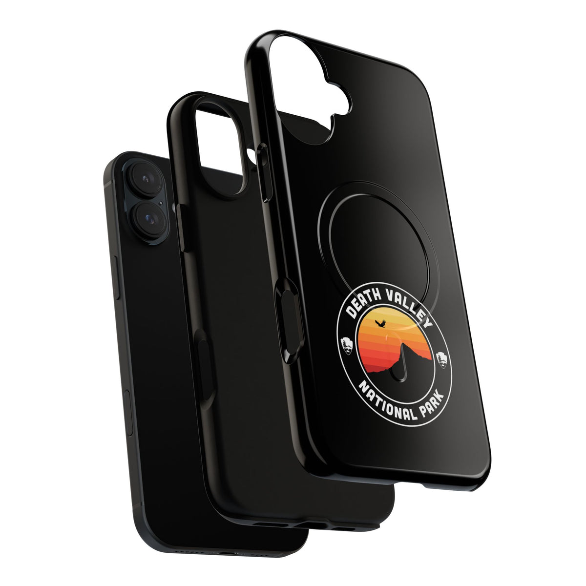 Death Valley National Park iPhone Case with MagSafe - Round Emblem Design