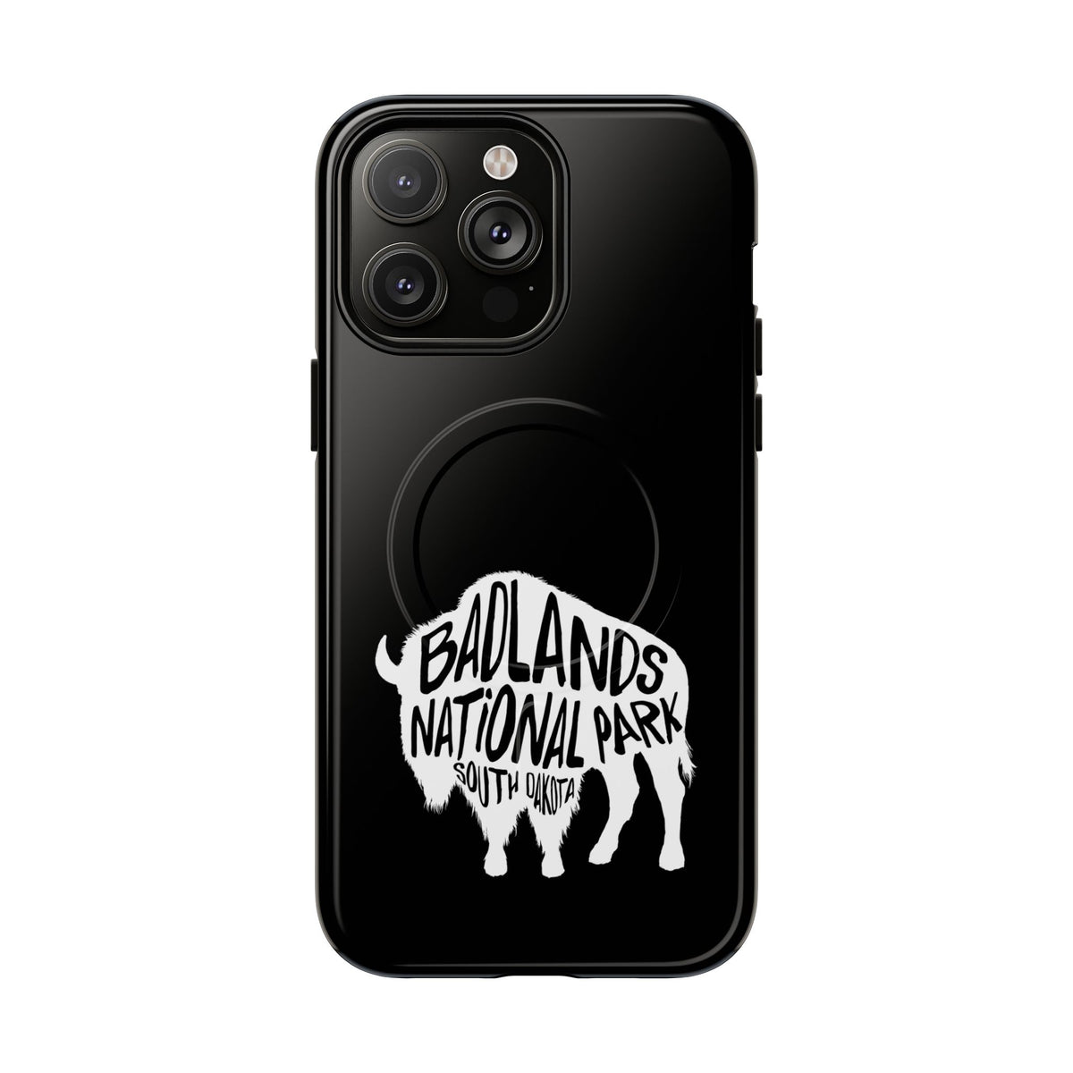 Badlands National Park iPhone Case with MagSafe - Bison Design