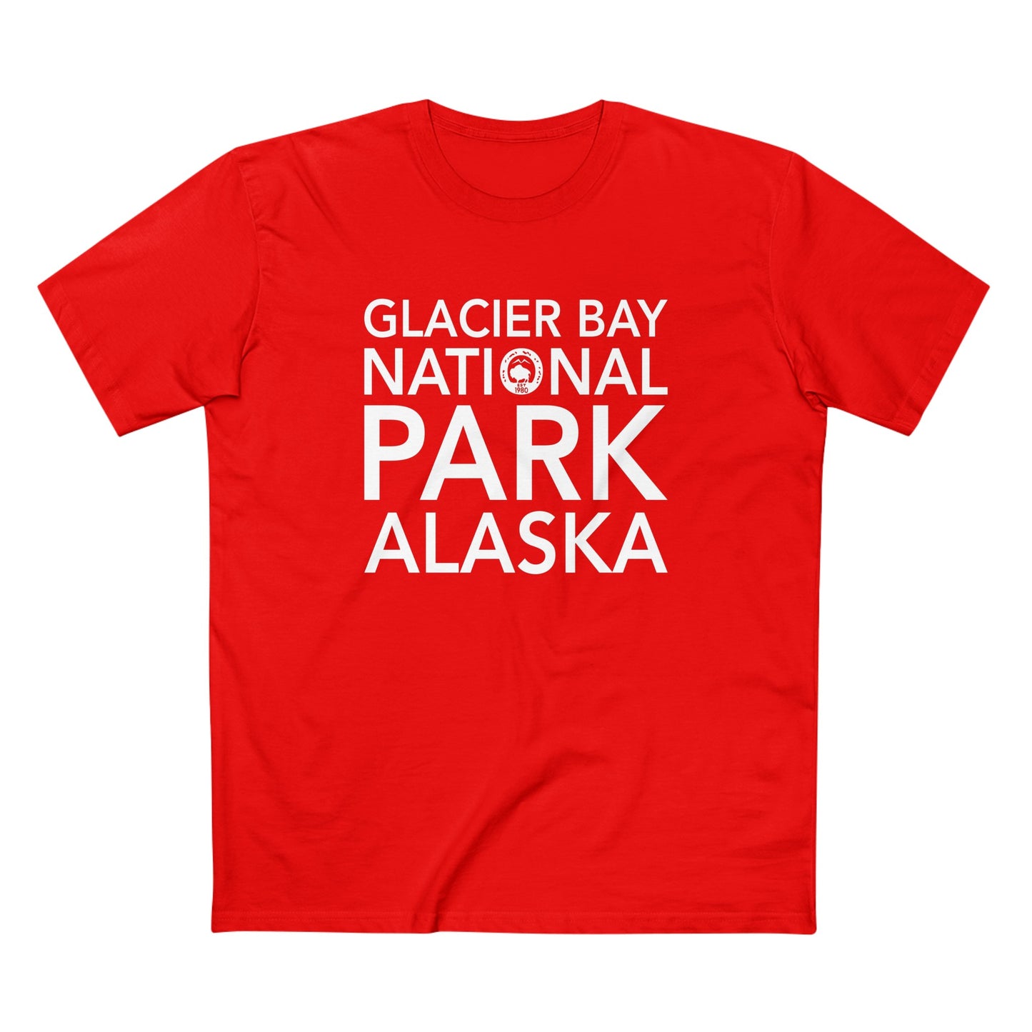 Glacier Bay National Park T-Shirt Block Text
