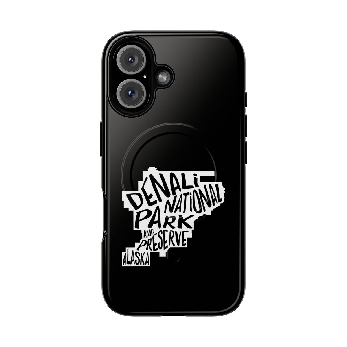 Denali National Park iPhone Case with MagSafe - Map Design