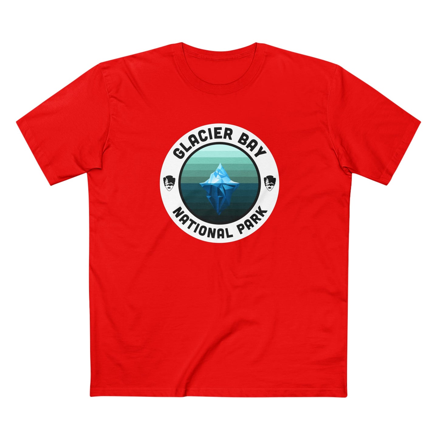 Glacier Bay National Park T-Shirt - Round Badge Design