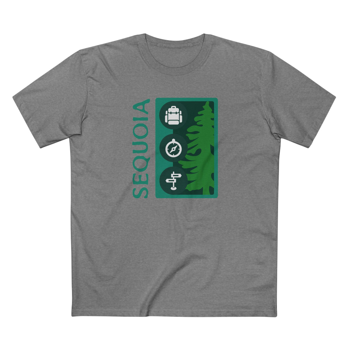 Sequoia National Park T-Shirt Tree Graphic in Athletic Heather