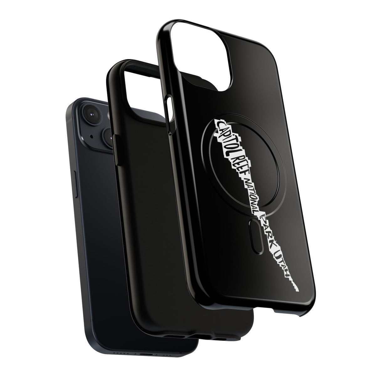 Capitol Reef National Park iPhone Case with MagSafe - Map Design