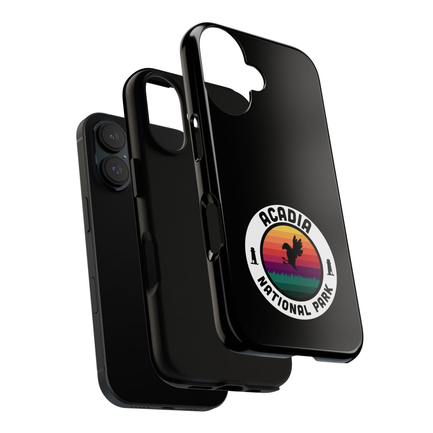 Acadia National Park Phone Case - Round Emblem Design