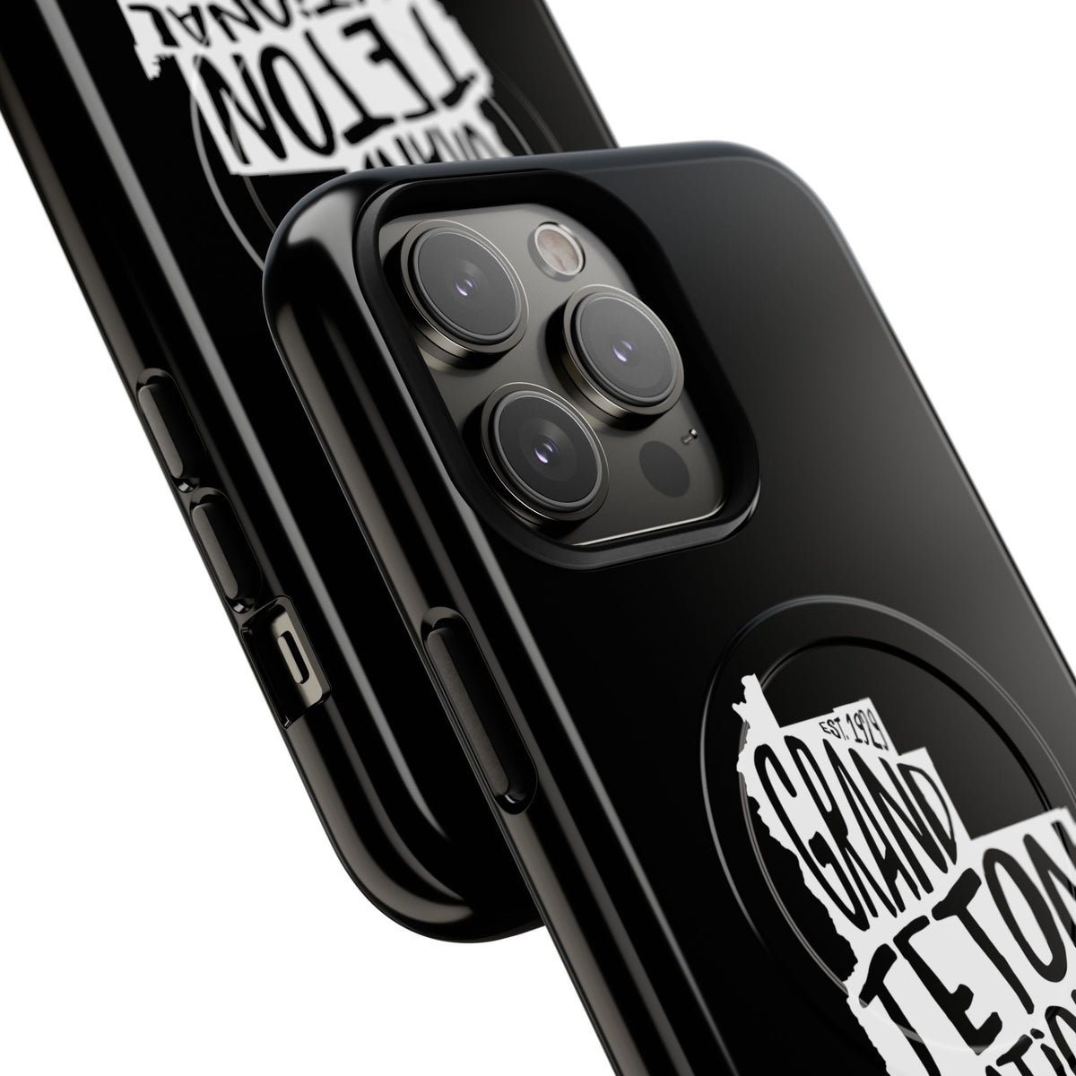 Grand Teton National Park iPhone Case with MagSafe - Map Design