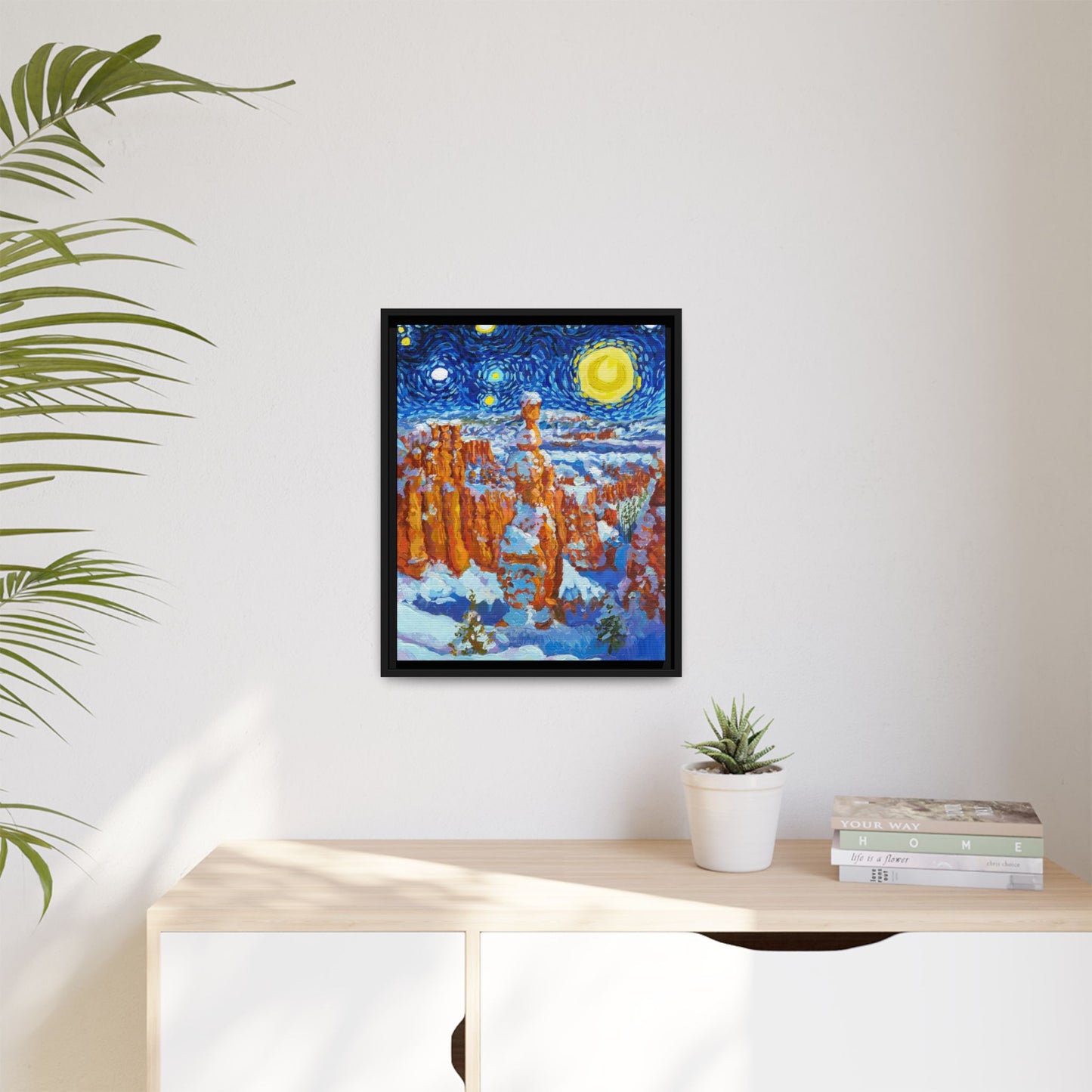 Bryce Canyon National Park Framed Canvas - The Starry Night