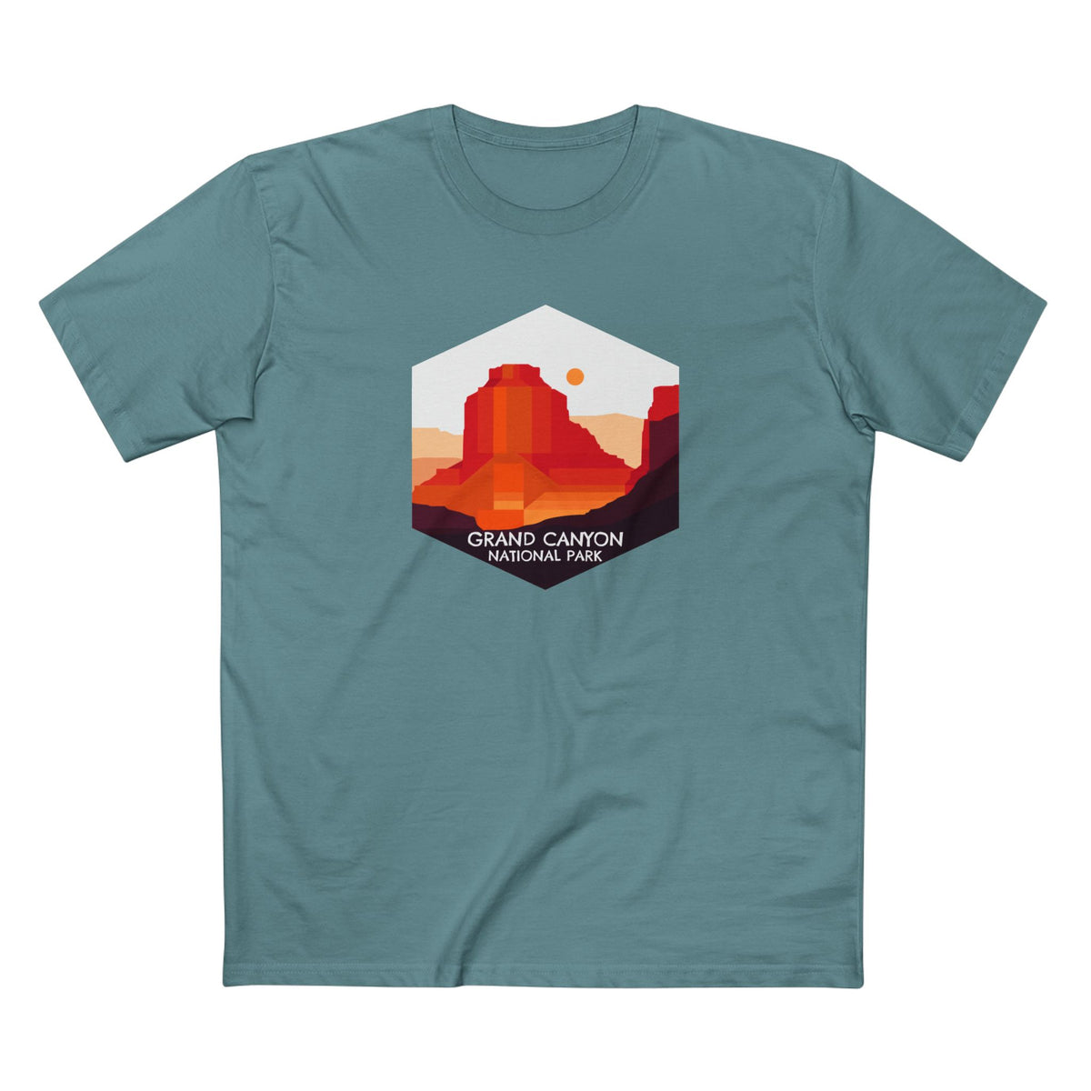 Grand Canyon National Park T-Shirt - Vector Logo in Slate Blue