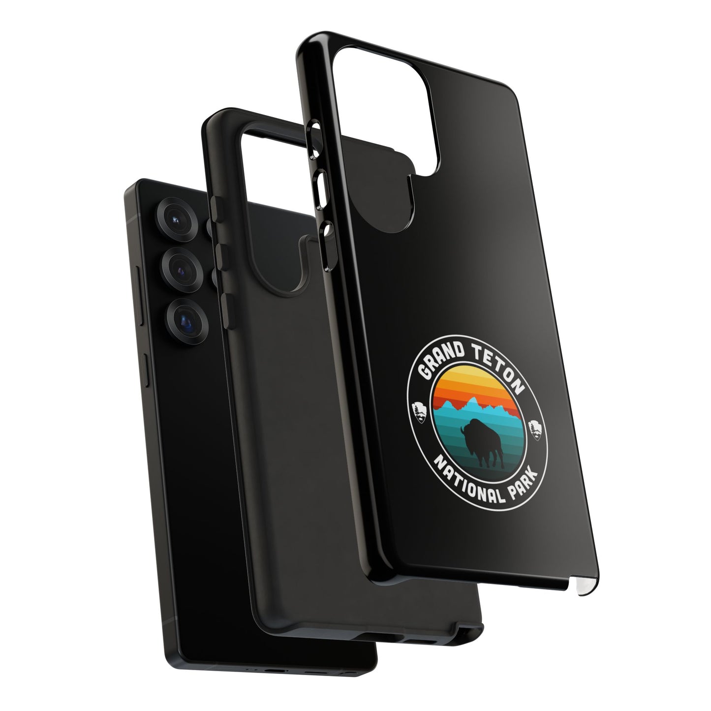 Grand Teton National Park Phone Case - Round Emblem Design