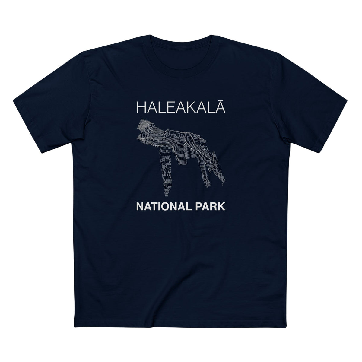 Haleakalā National Park T-Shirt Lines in Navy
