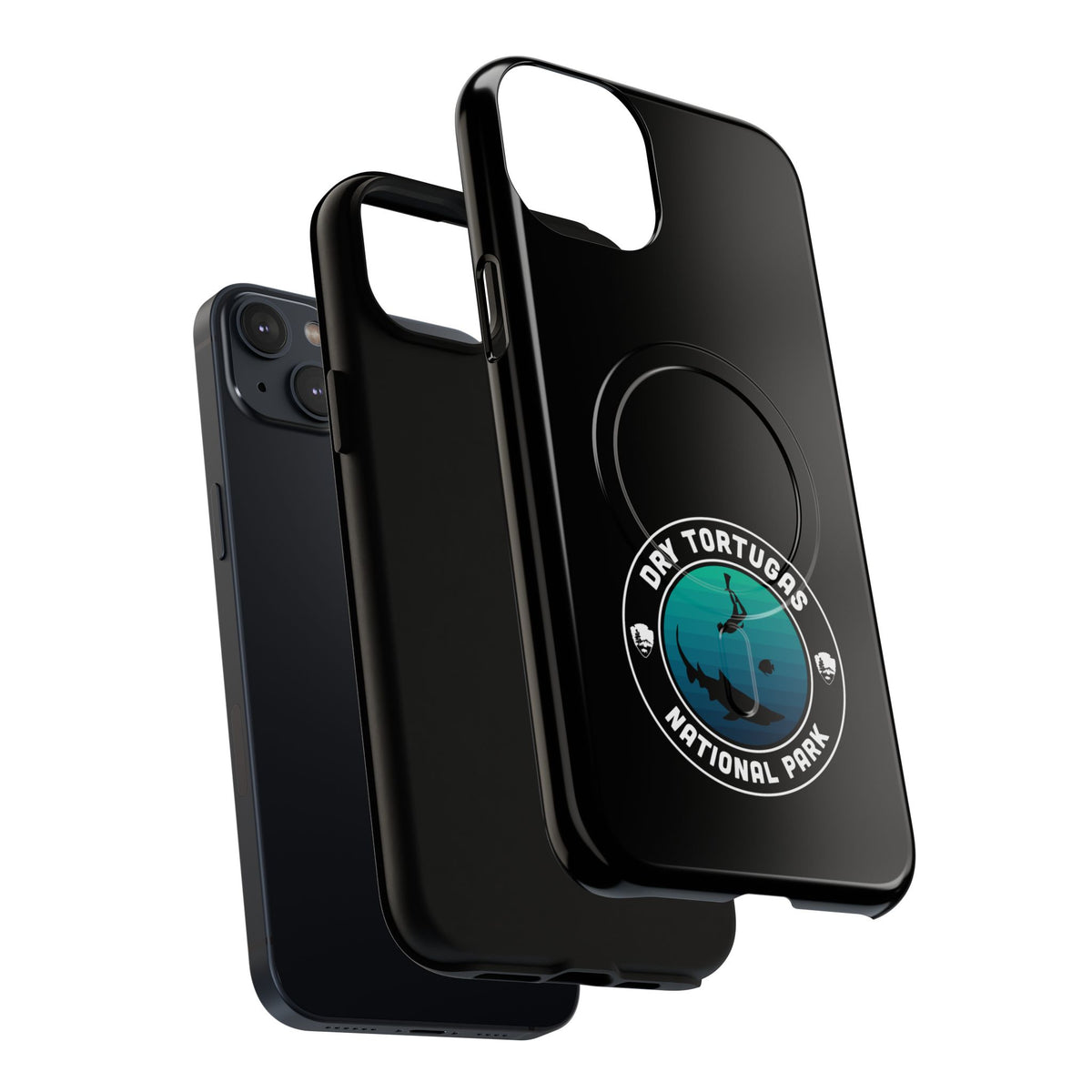 Dry Tortugas National Park iPhone Case with MagSafe - Round Emblem Design