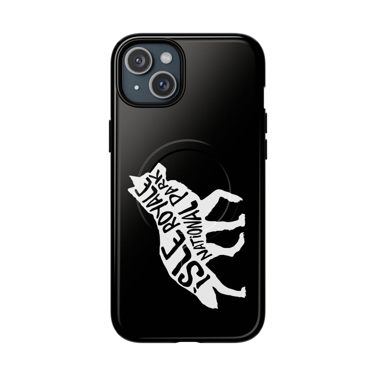 Isle Royale National Park iPhone Case with MagSafe - Wolf Design