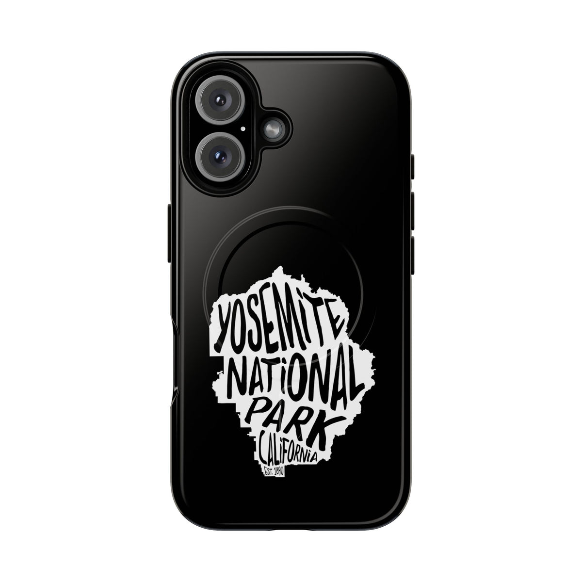 Yosemite National Park iPhone Case with MagSafe - Map Design
