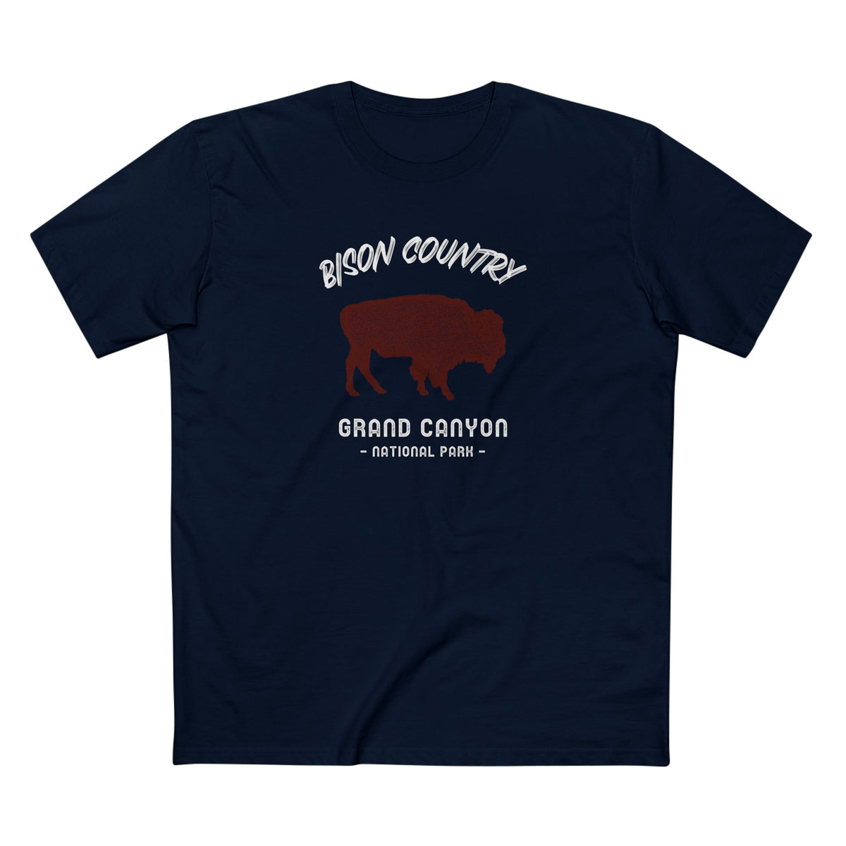 Grand Canyon National Park T-Shirt - Bison Country in Navy