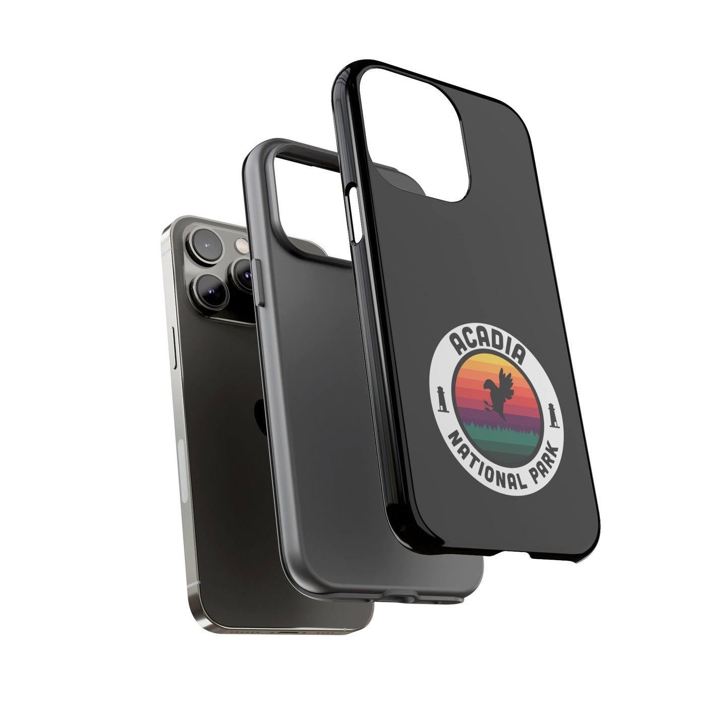 Acadia National Park Phone Case - Round Emblem Design