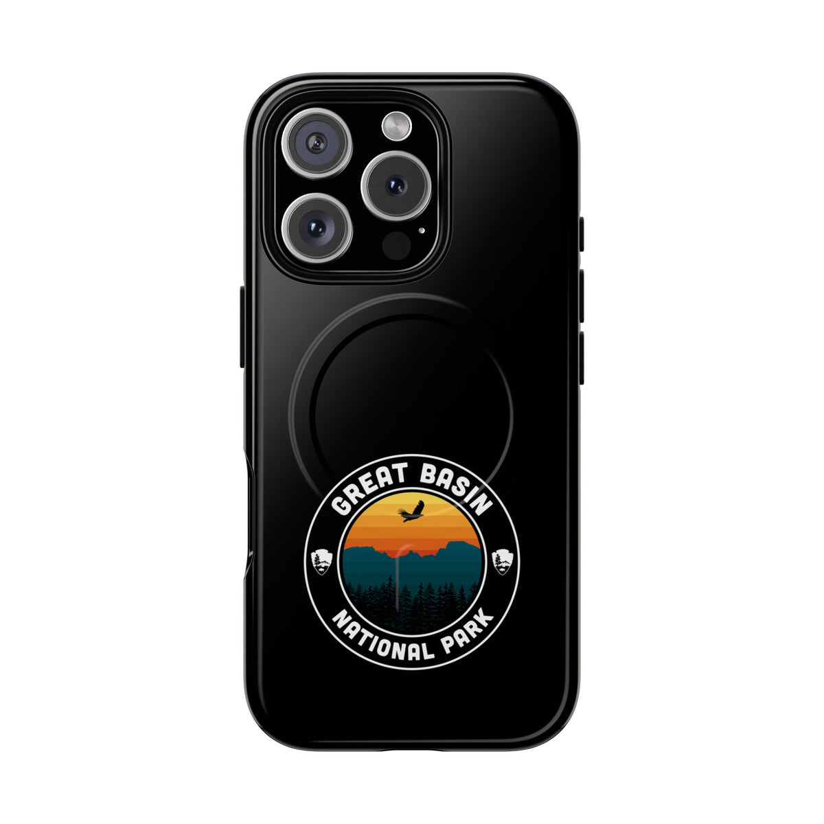 Great Basin National Park iPhone Case with MagSafe - Round Emblem Design
